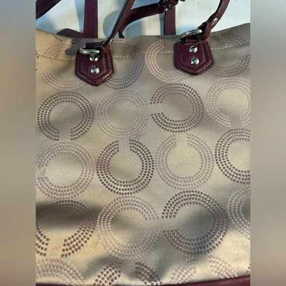 Coach Ashley Dotted Op Art Satchel Shoulder Bag - Picture 14 of 15